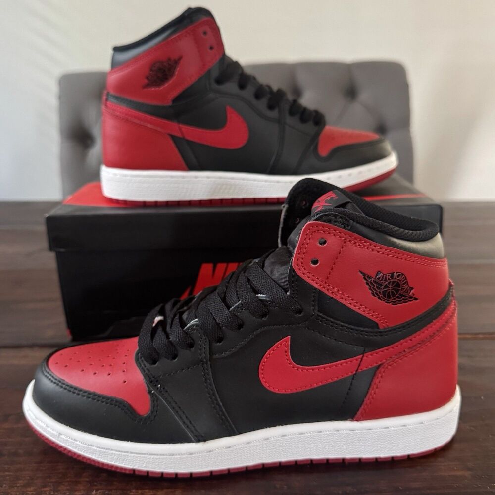 Air Jordan 1 Retro Bred Banned GS Shoes